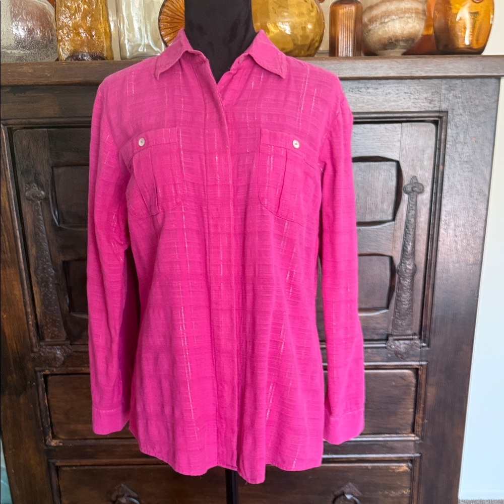 Additions by Chico’s button-down blouse - image 1